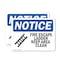 Signmission Fire Escape Ladder Keep Area Clear Sign, Vinyl Decal, 10in W x 7in L, 2PK OS-2PACK-NS-D-710-L-12582 - alternate 1